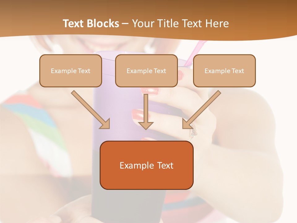 Caucasian White Isolated PowerPoint Template