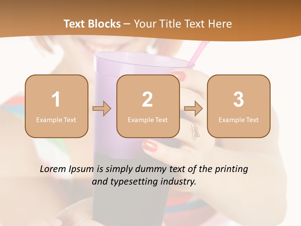 Caucasian White Isolated PowerPoint Template