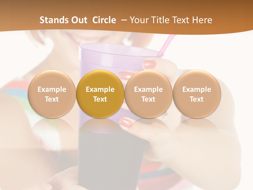 Caucasian White Isolated PowerPoint Template