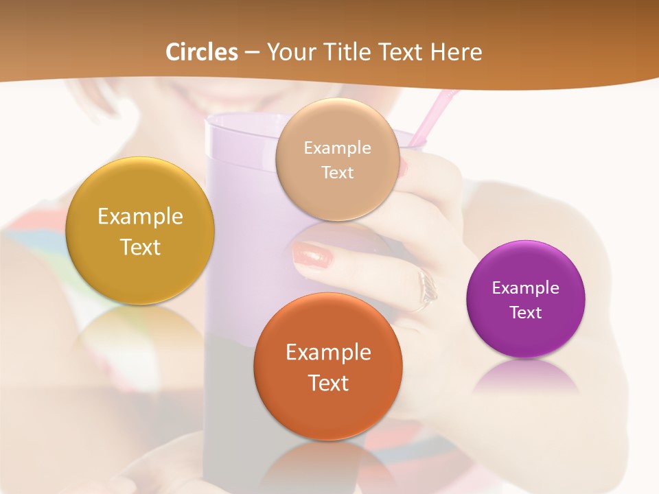 Caucasian White Isolated PowerPoint Template