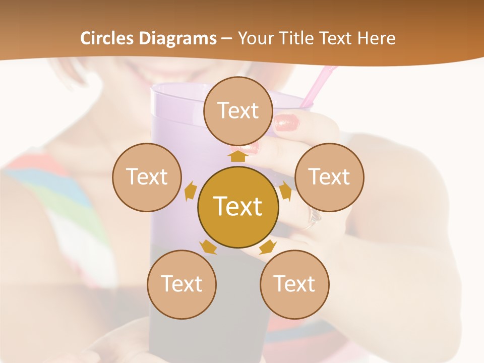 Caucasian White Isolated PowerPoint Template