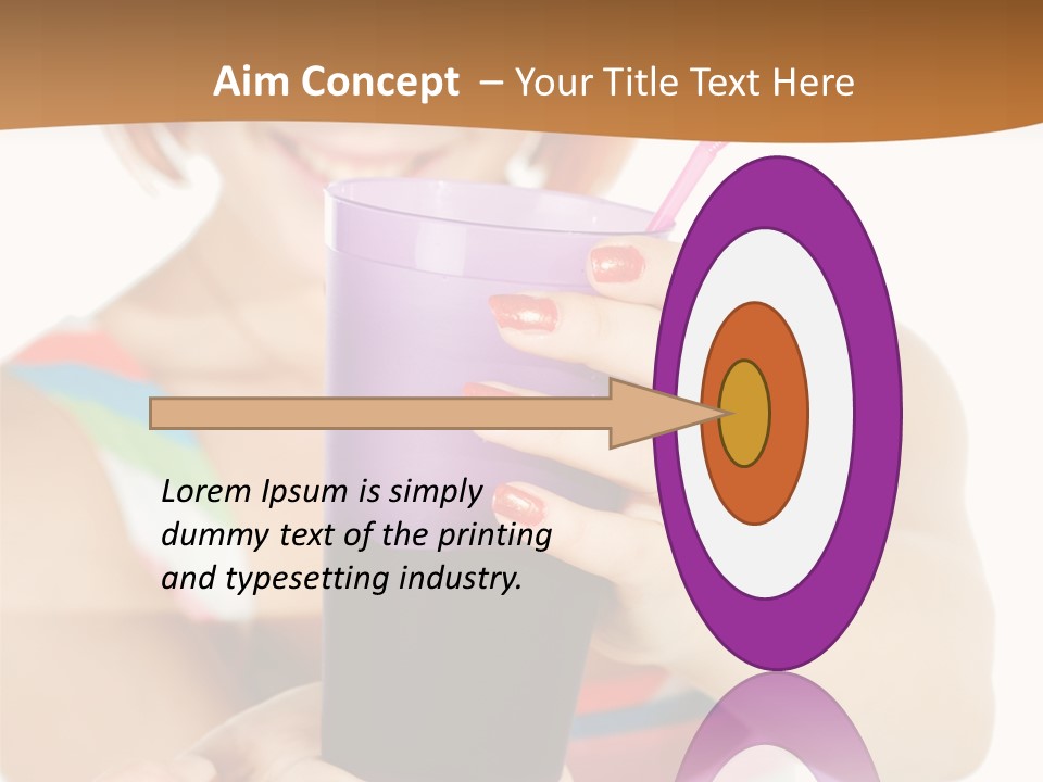 Caucasian White Isolated PowerPoint Template