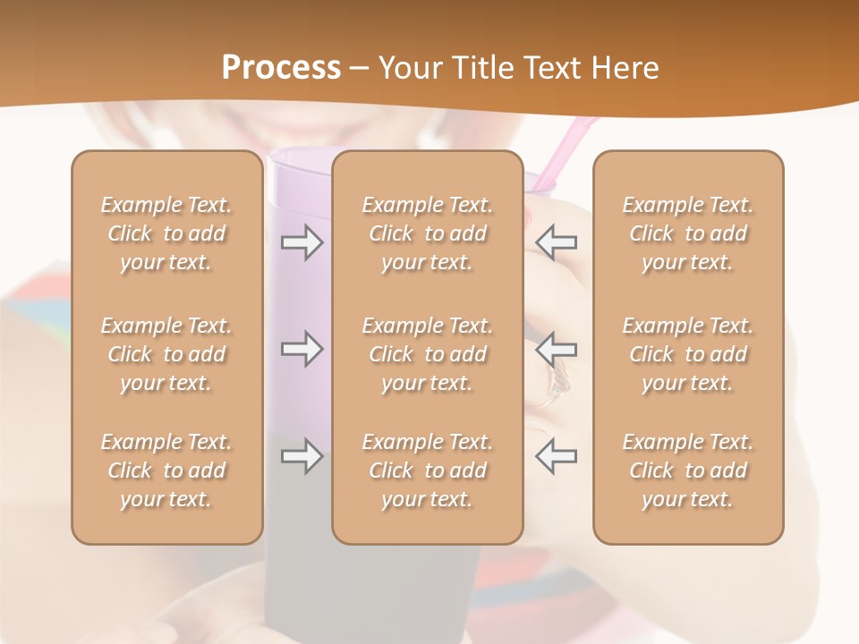 Caucasian White Isolated PowerPoint Template