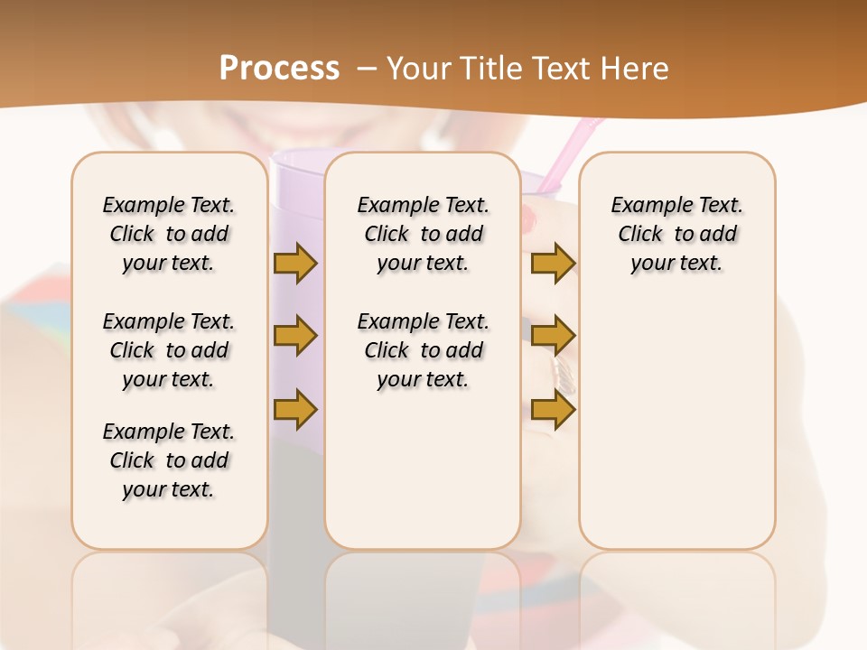 Caucasian White Isolated PowerPoint Template
