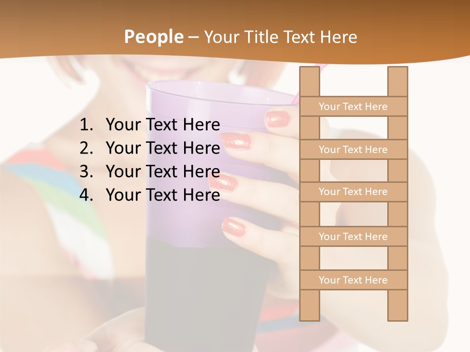 Caucasian White Isolated PowerPoint Template