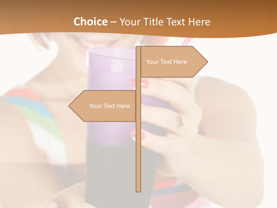 Caucasian White Isolated PowerPoint Template