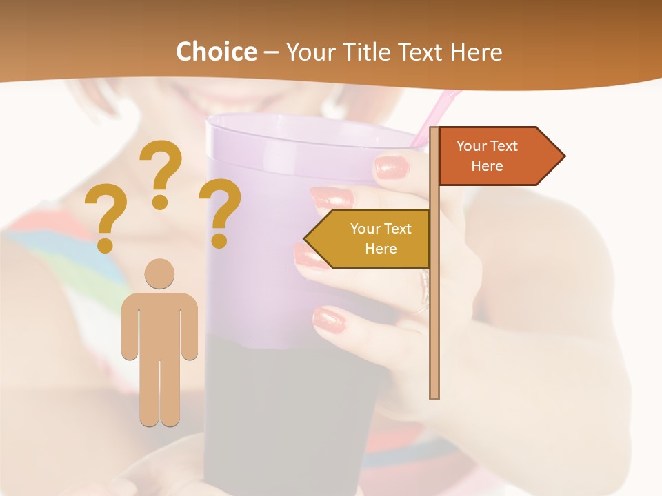 Caucasian White Isolated PowerPoint Template