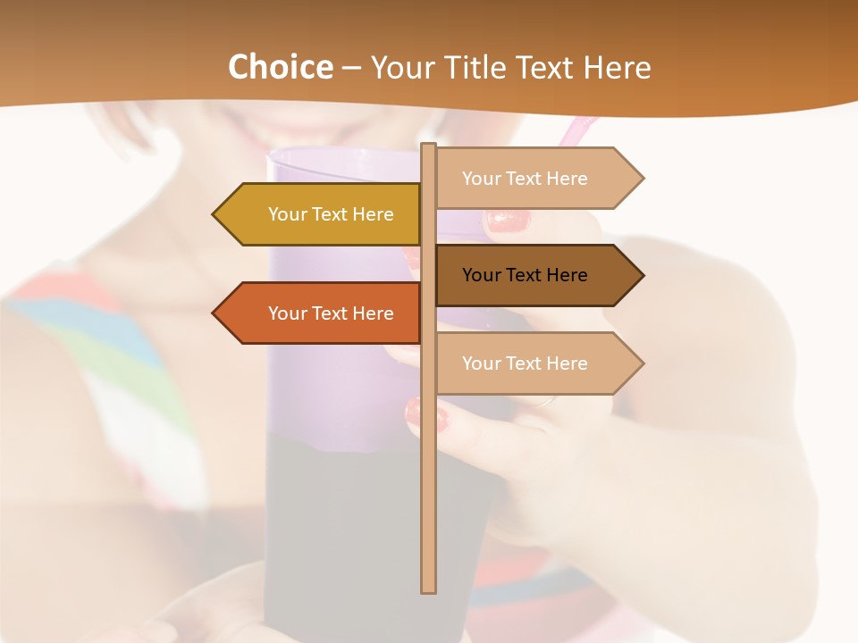 Caucasian White Isolated PowerPoint Template