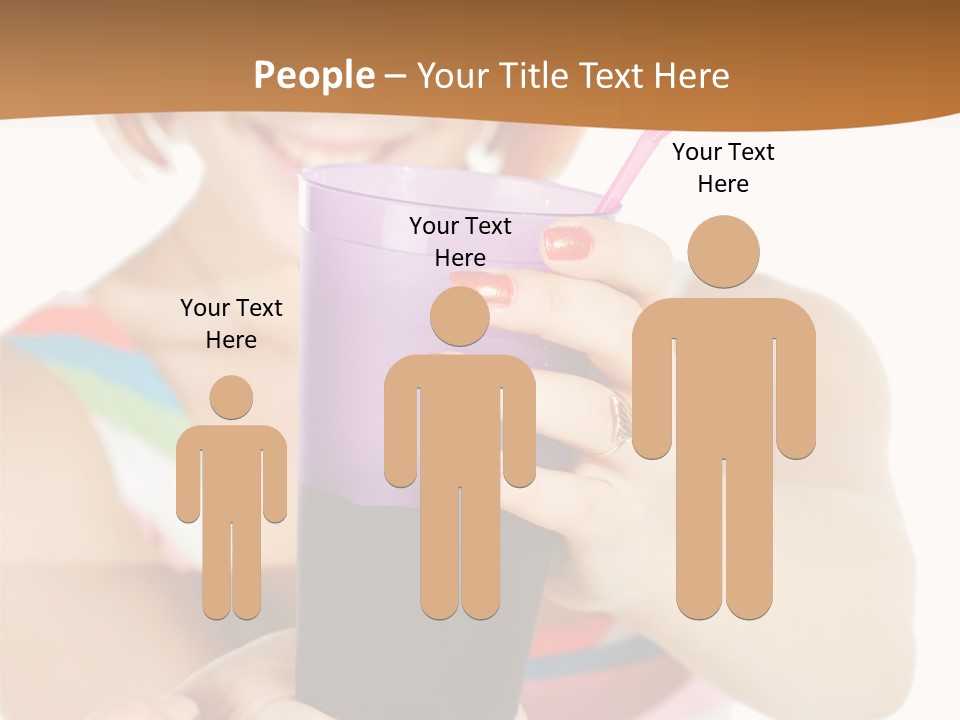 Caucasian White Isolated PowerPoint Template