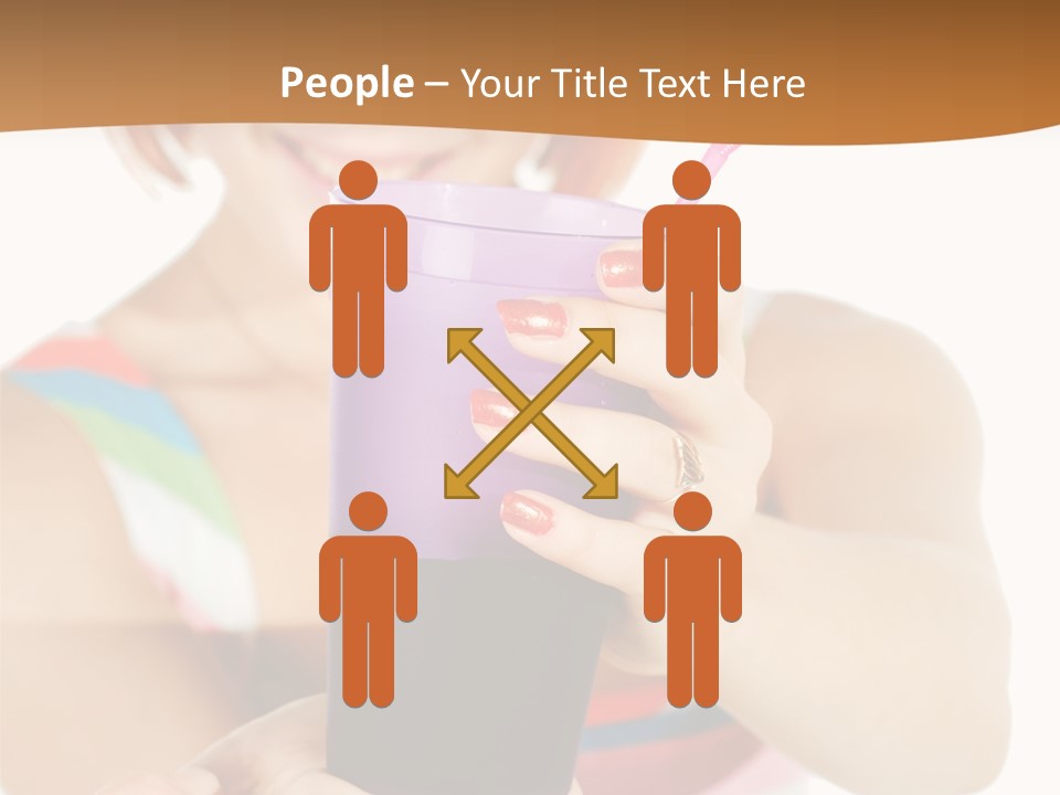 Caucasian White Isolated PowerPoint Template