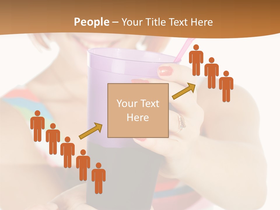 Caucasian White Isolated PowerPoint Template