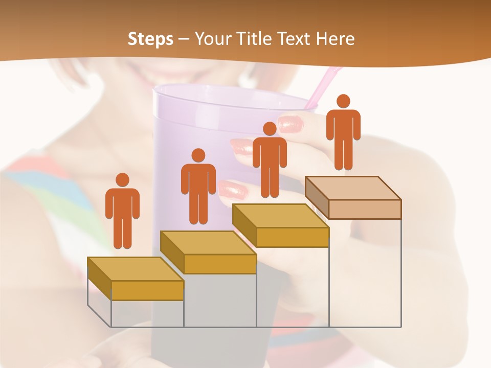 Caucasian White Isolated PowerPoint Template