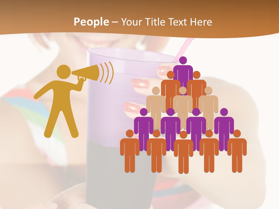 Caucasian White Isolated PowerPoint Template