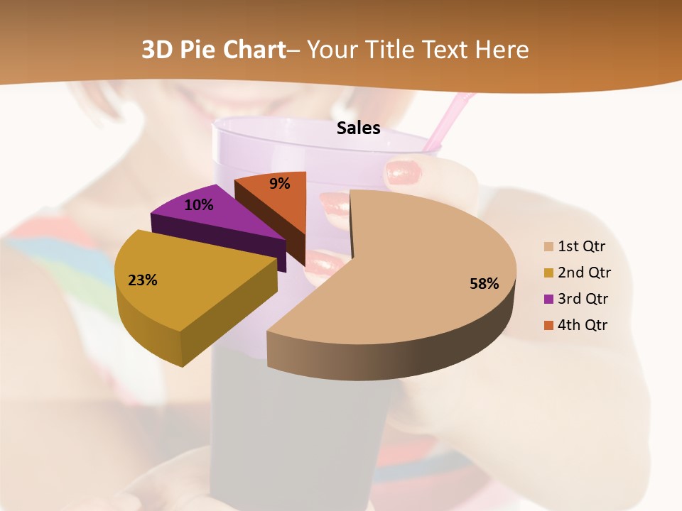 Caucasian White Isolated PowerPoint Template