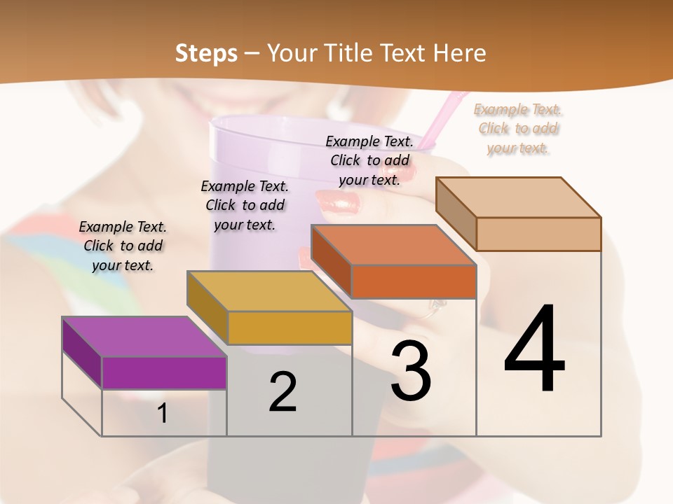 Caucasian White Isolated PowerPoint Template