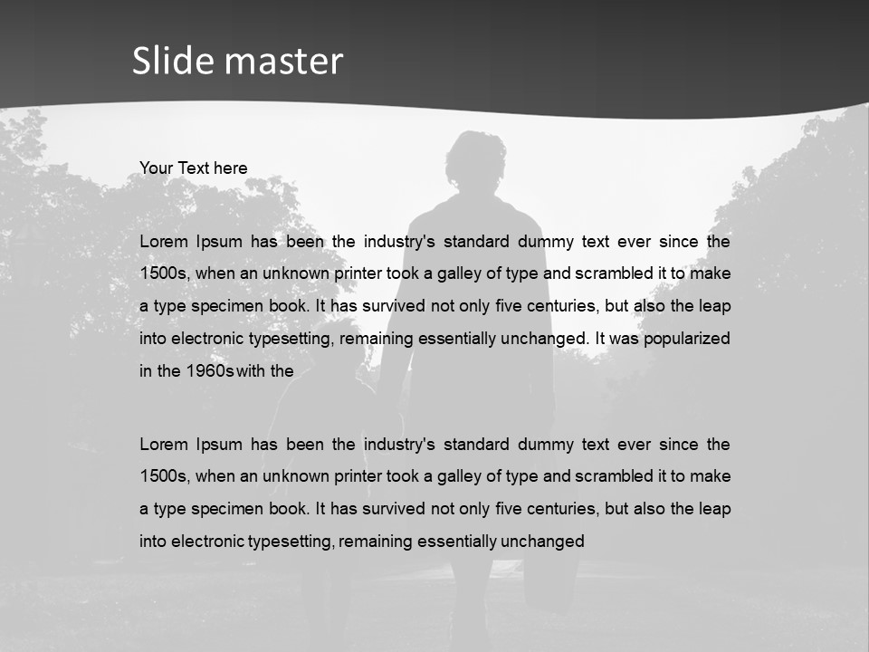 Two Fall Mother PowerPoint Template