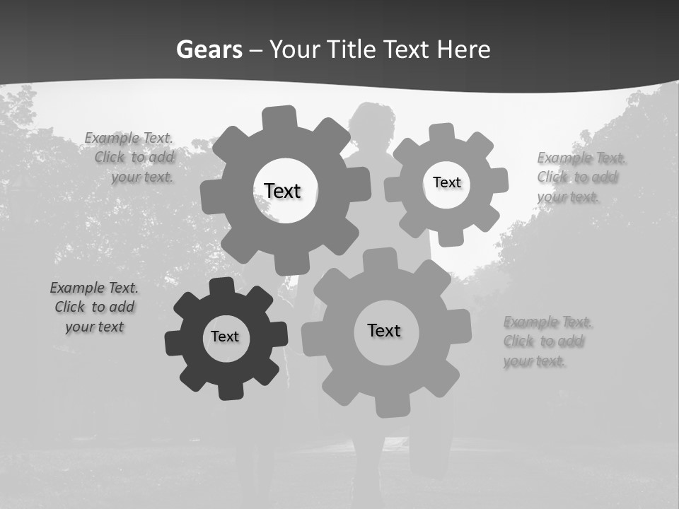 Two Fall Mother PowerPoint Template