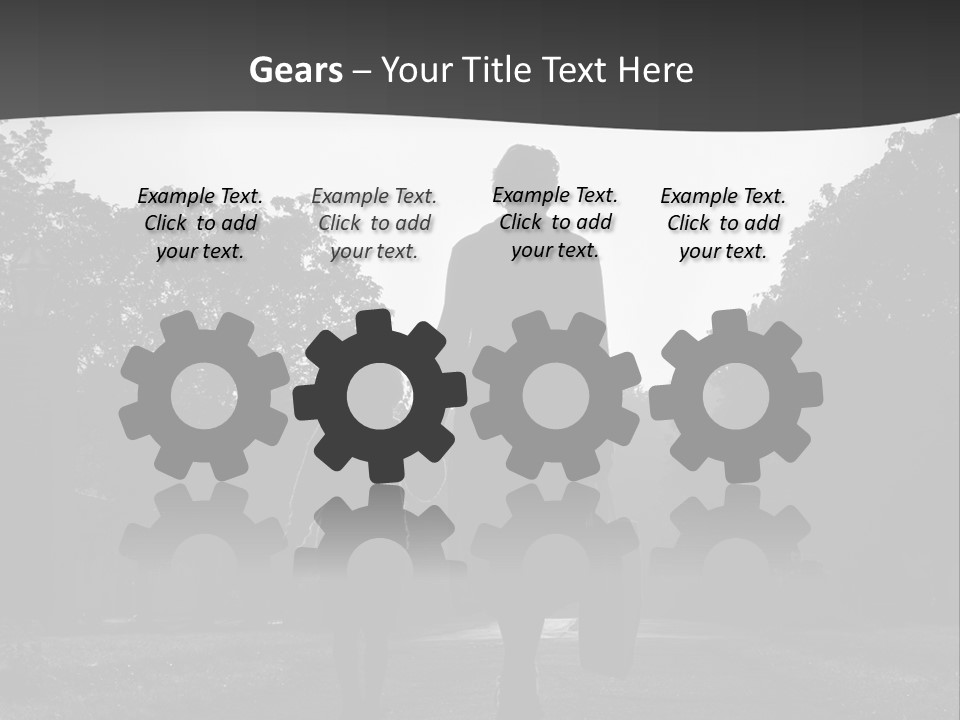 Two Fall Mother PowerPoint Template