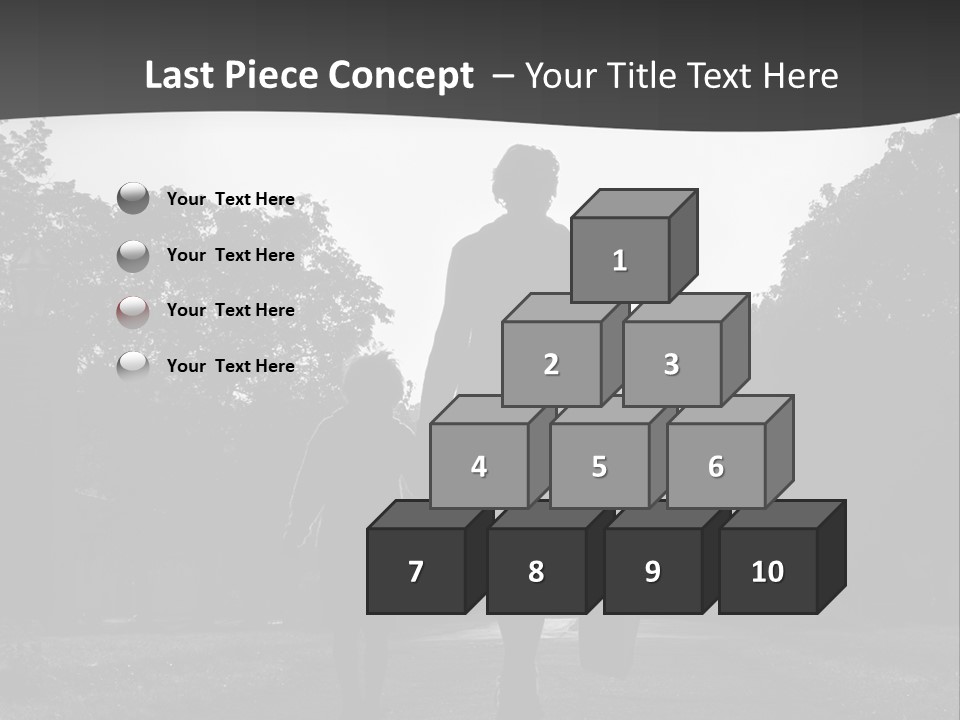 Two Fall Mother PowerPoint Template