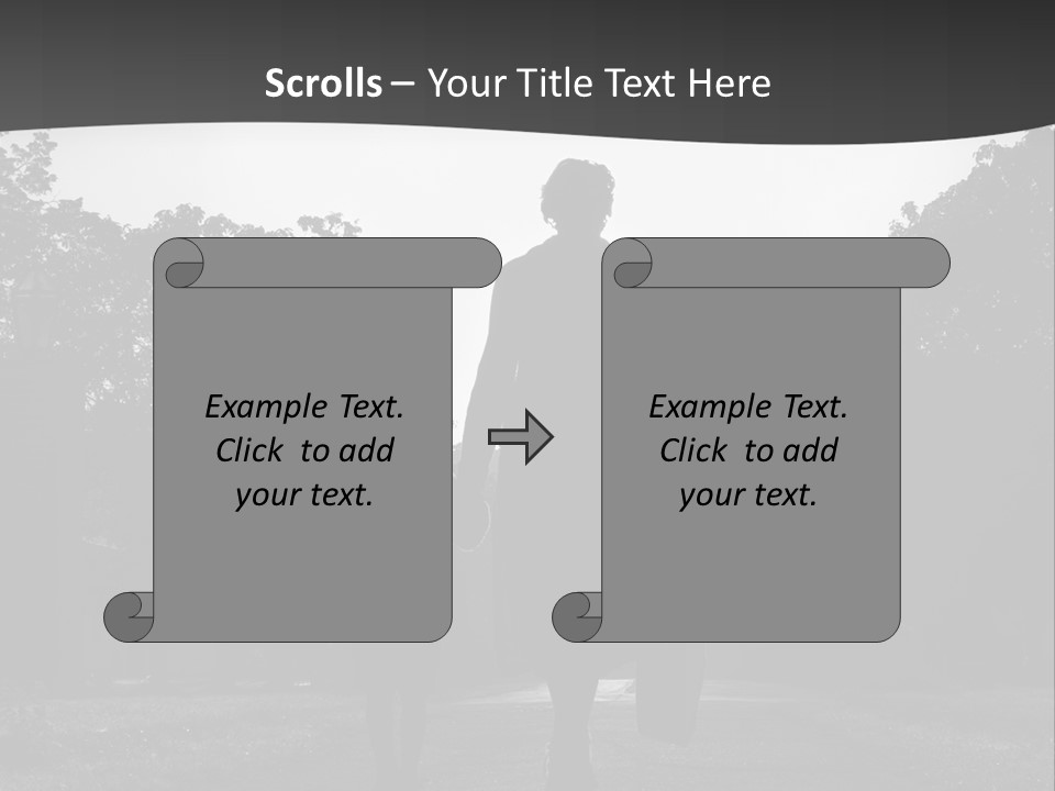 Two Fall Mother PowerPoint Template