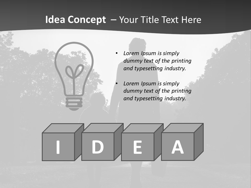 Two Fall Mother PowerPoint Template