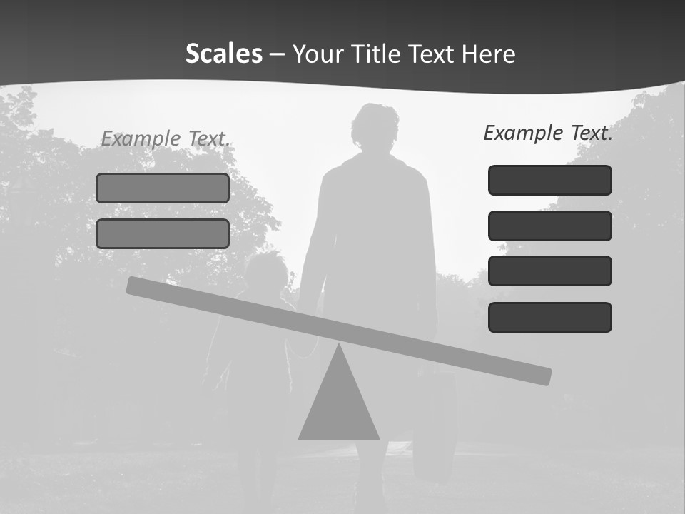 Two Fall Mother PowerPoint Template