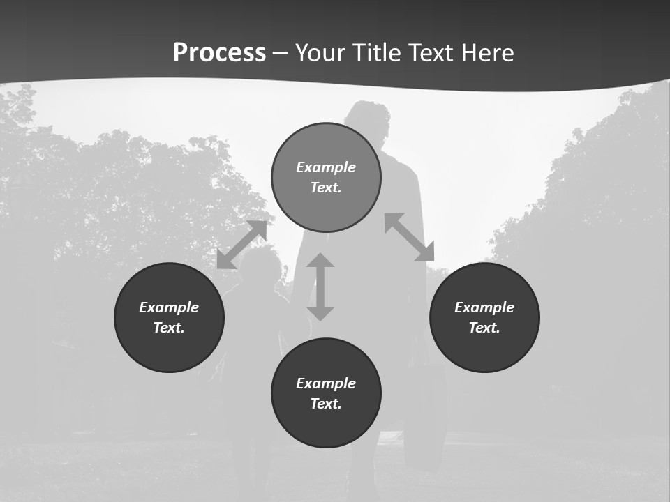 Two Fall Mother PowerPoint Template