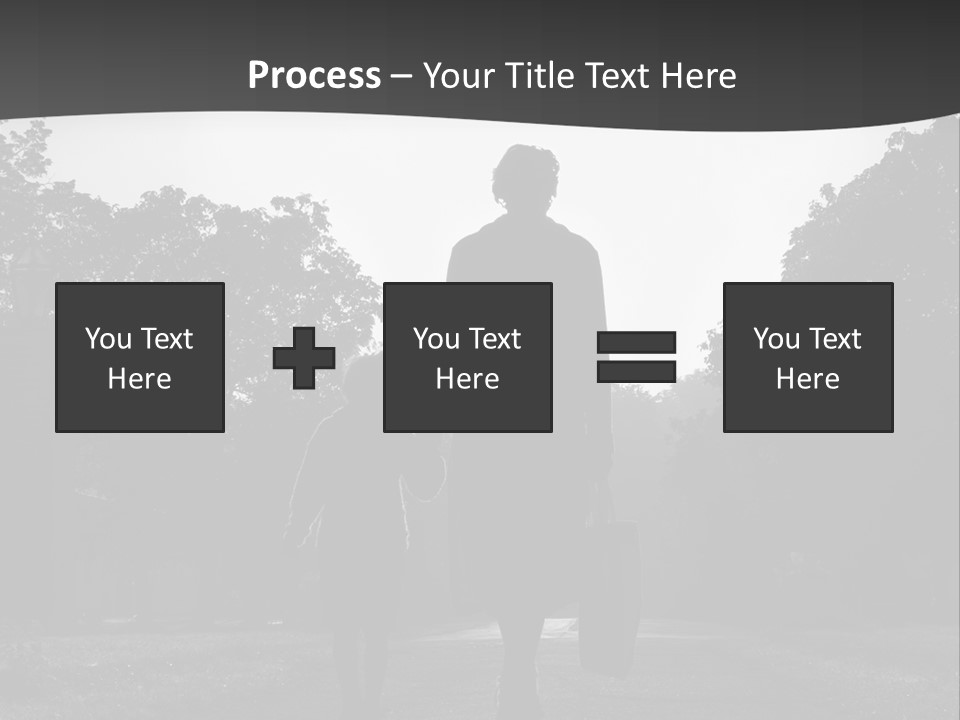 Two Fall Mother PowerPoint Template