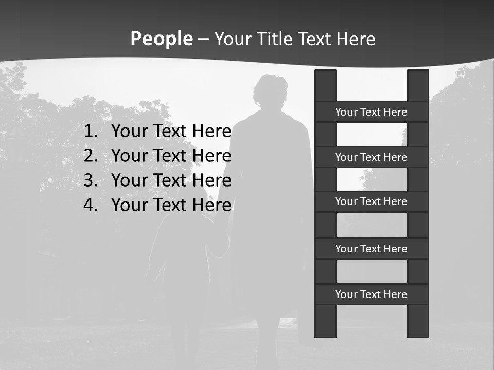 Two Fall Mother PowerPoint Template