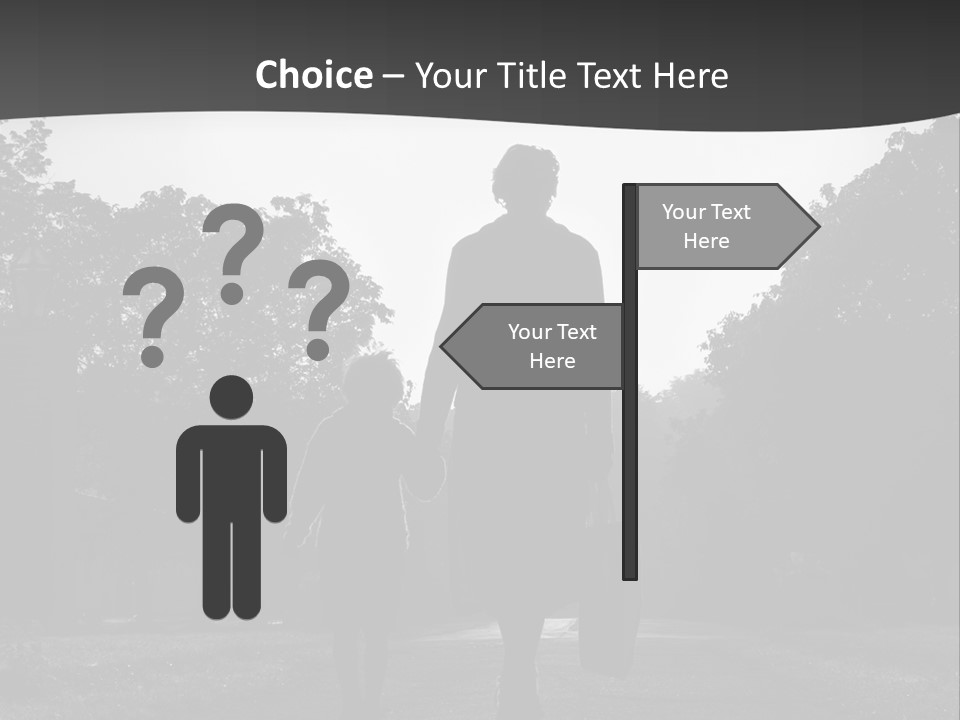 Two Fall Mother PowerPoint Template