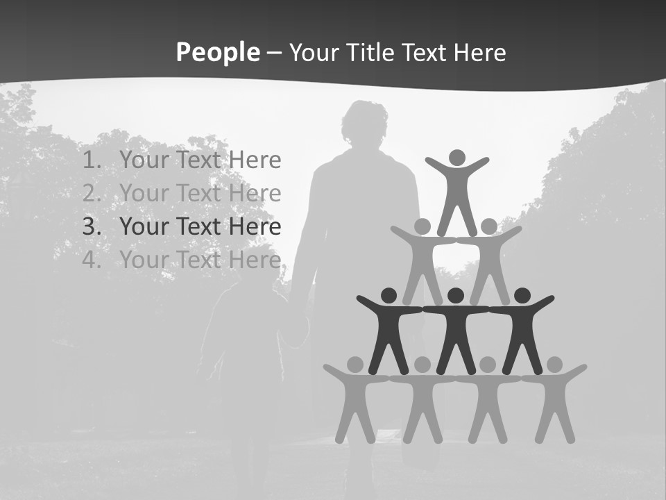 Two Fall Mother PowerPoint Template