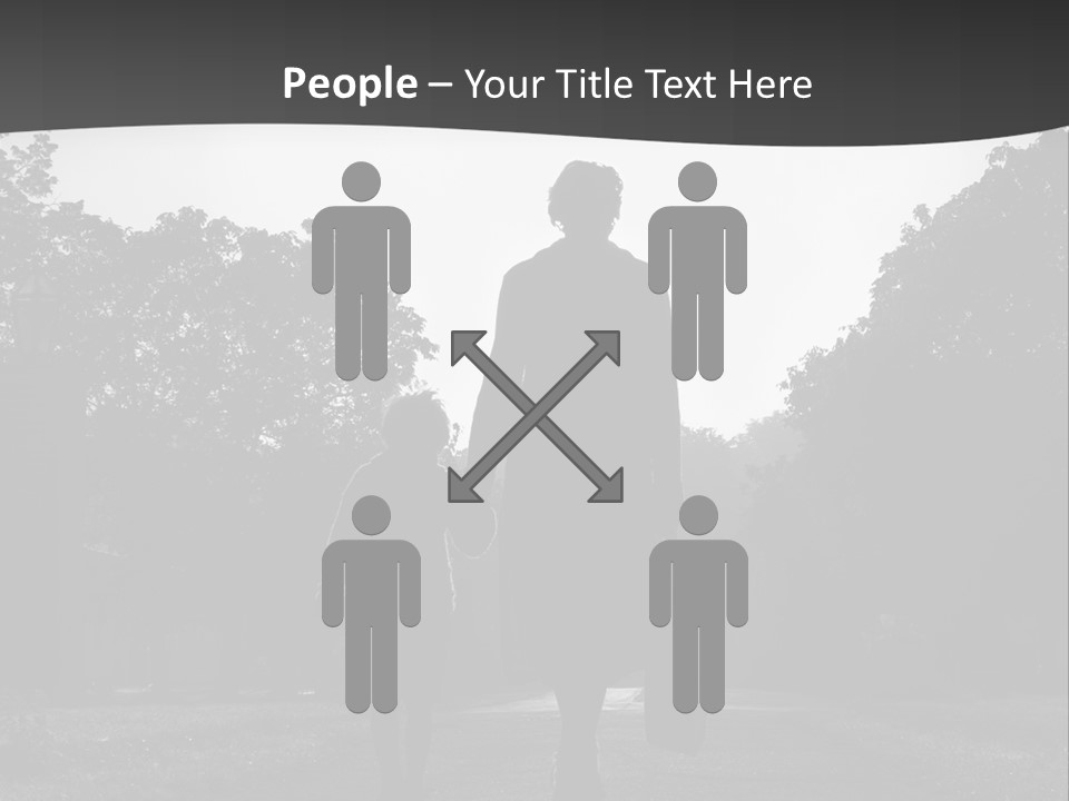 Two Fall Mother PowerPoint Template