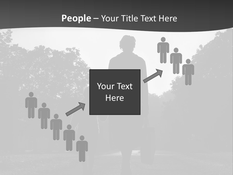 Two Fall Mother PowerPoint Template