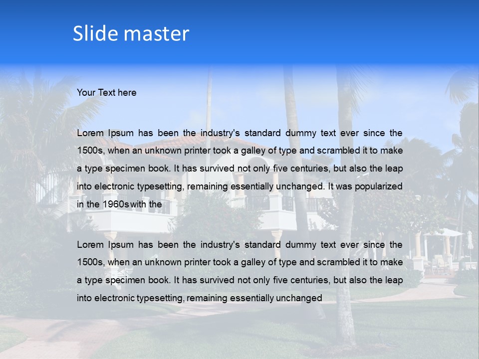 Trees Palm Plus PowerPoint Template