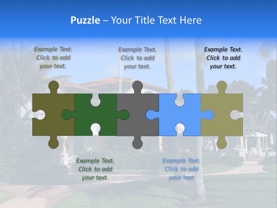 Trees Palm Plus PowerPoint Template