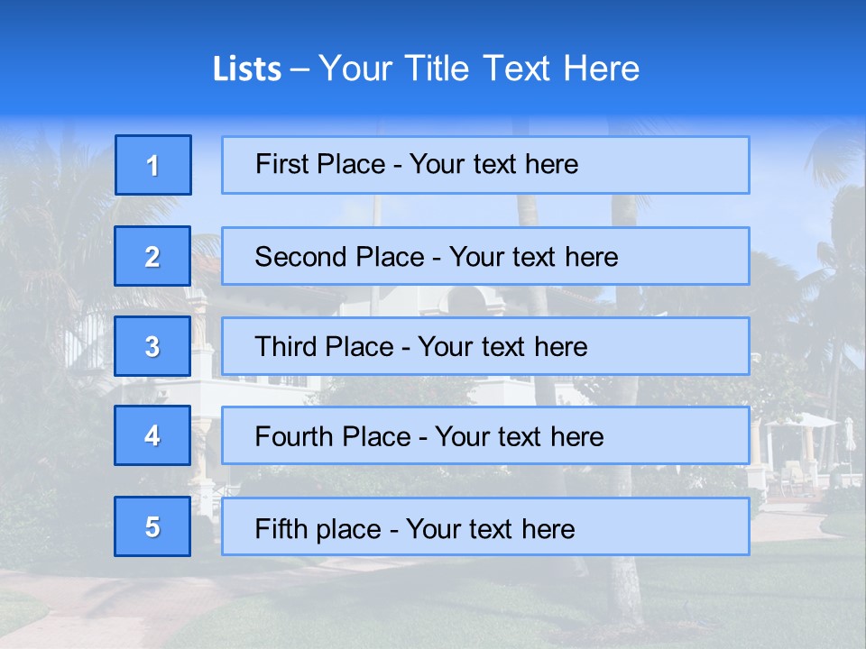 Trees Palm Plus PowerPoint Template
