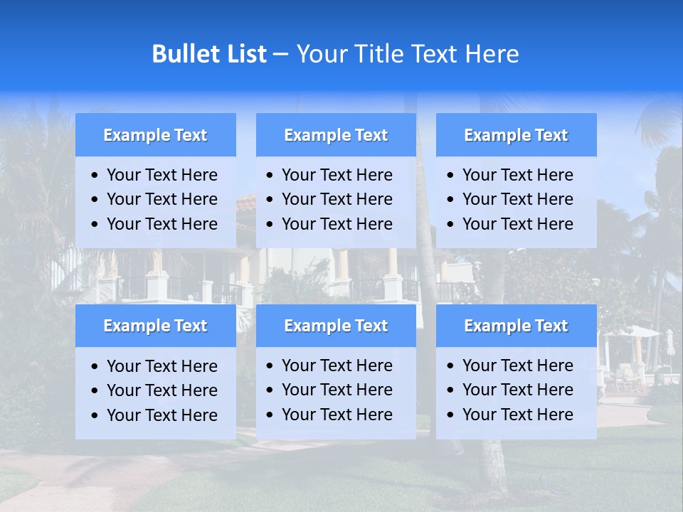 Trees Palm Plus PowerPoint Template
