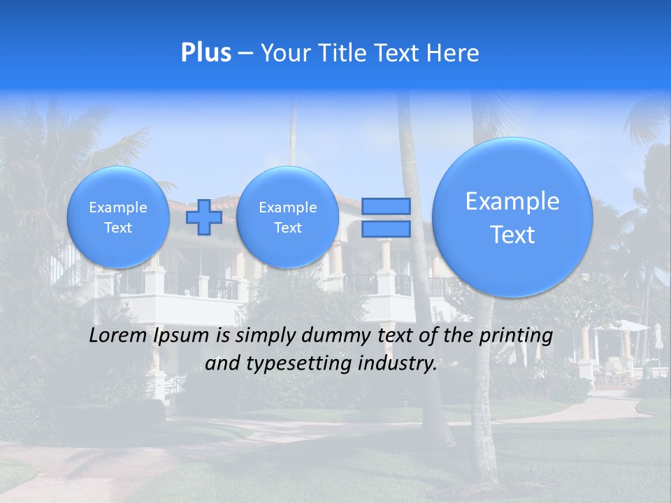 Trees Palm Plus PowerPoint Template