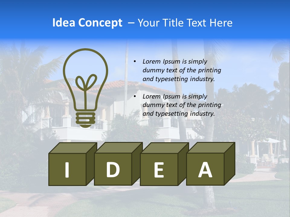 Trees Palm Plus PowerPoint Template