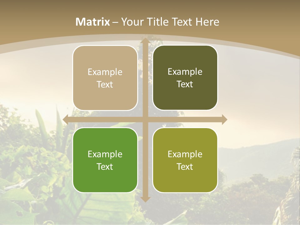 A Picture Of A Jungle With Trees And Mountains In The Background PowerPoint Template