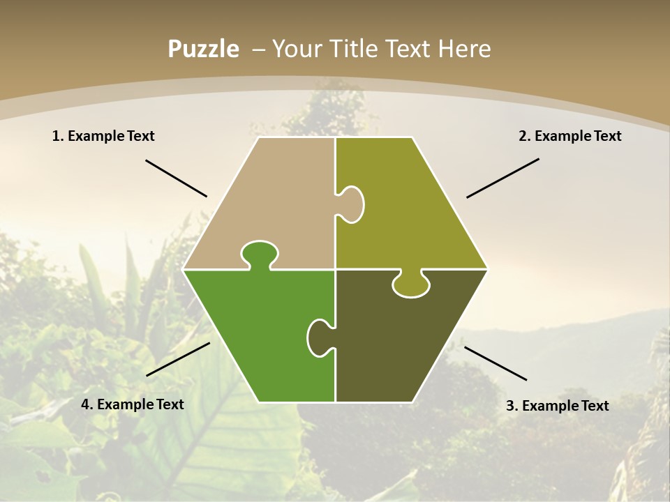 A Picture Of A Jungle With Trees And Mountains In The Background PowerPoint Template