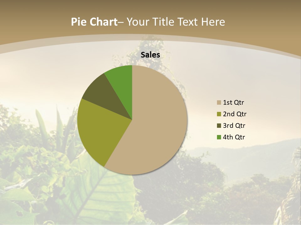A Picture Of A Jungle With Trees And Mountains In The Background PowerPoint Template