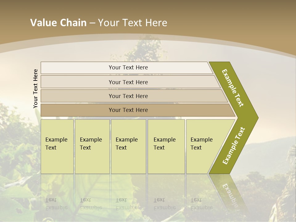 A Picture Of A Jungle With Trees And Mountains In The Background PowerPoint Template