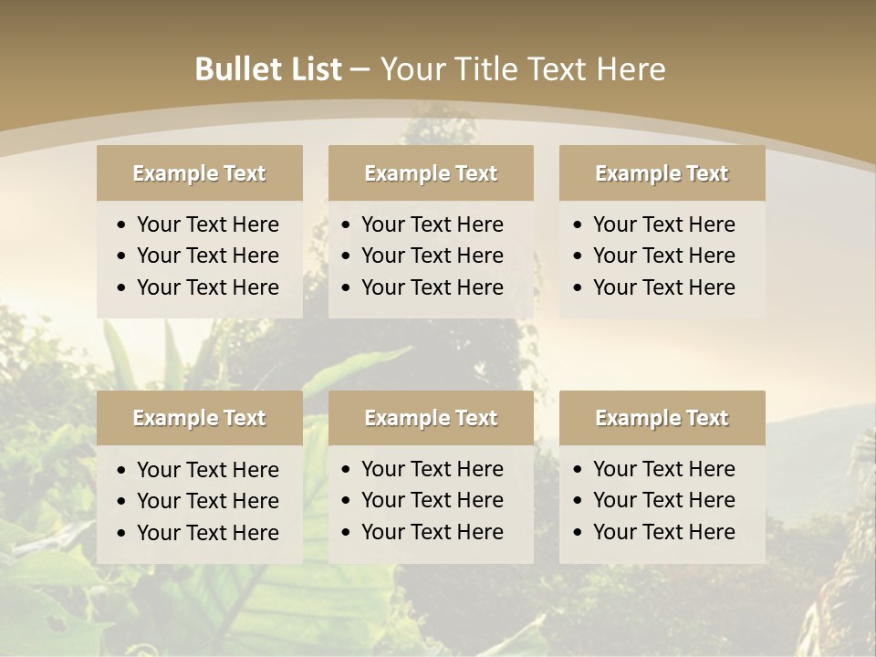 A Picture Of A Jungle With Trees And Mountains In The Background PowerPoint Template