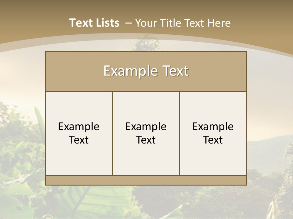 A Picture Of A Jungle With Trees And Mountains In The Background PowerPoint Template