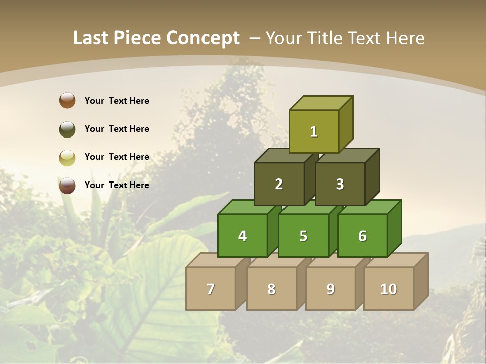 A Picture Of A Jungle With Trees And Mountains In The Background PowerPoint Template