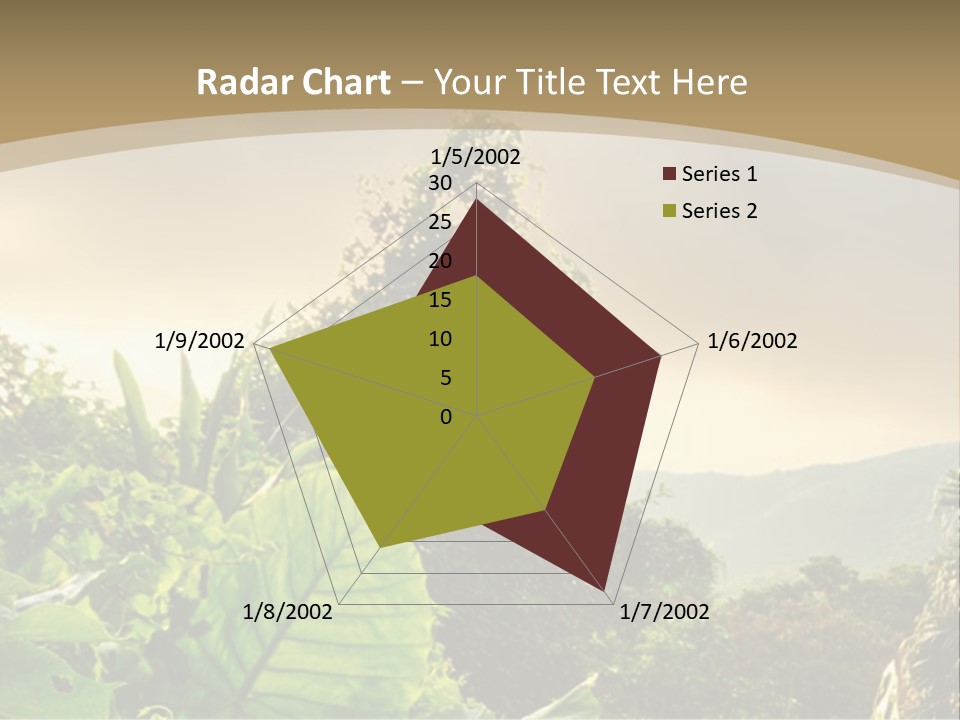 A Picture Of A Jungle With Trees And Mountains In The Background PowerPoint Template