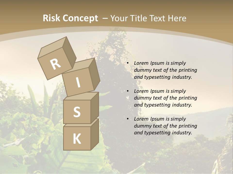 A Picture Of A Jungle With Trees And Mountains In The Background PowerPoint Template