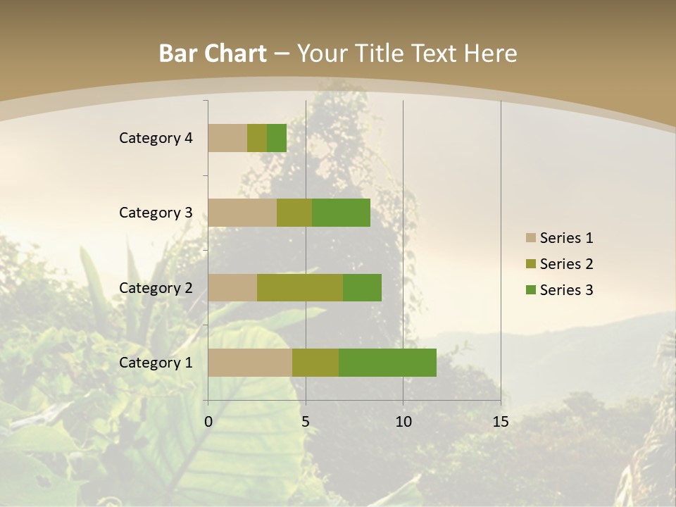 A Picture Of A Jungle With Trees And Mountains In The Background PowerPoint Template