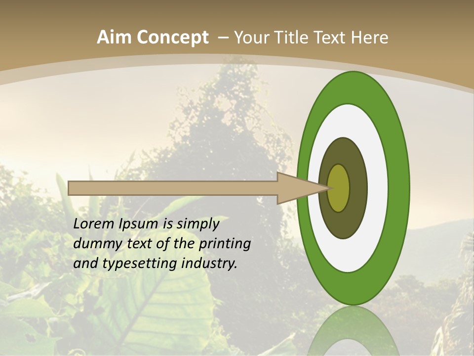 A Picture Of A Jungle With Trees And Mountains In The Background PowerPoint Template